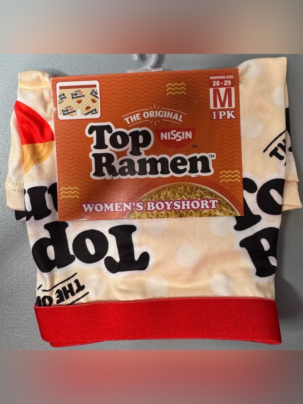 Nissin Top Ramen women’s Logo boyshorts sz Md soup lovers